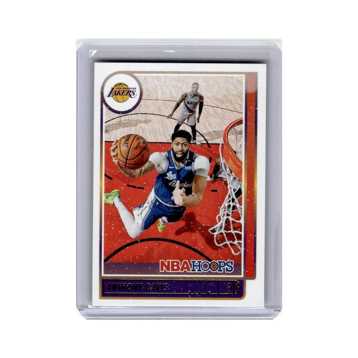 Anthony Davis 2021 Hoops #146 Los Angeles Lakers Basketball Card NM