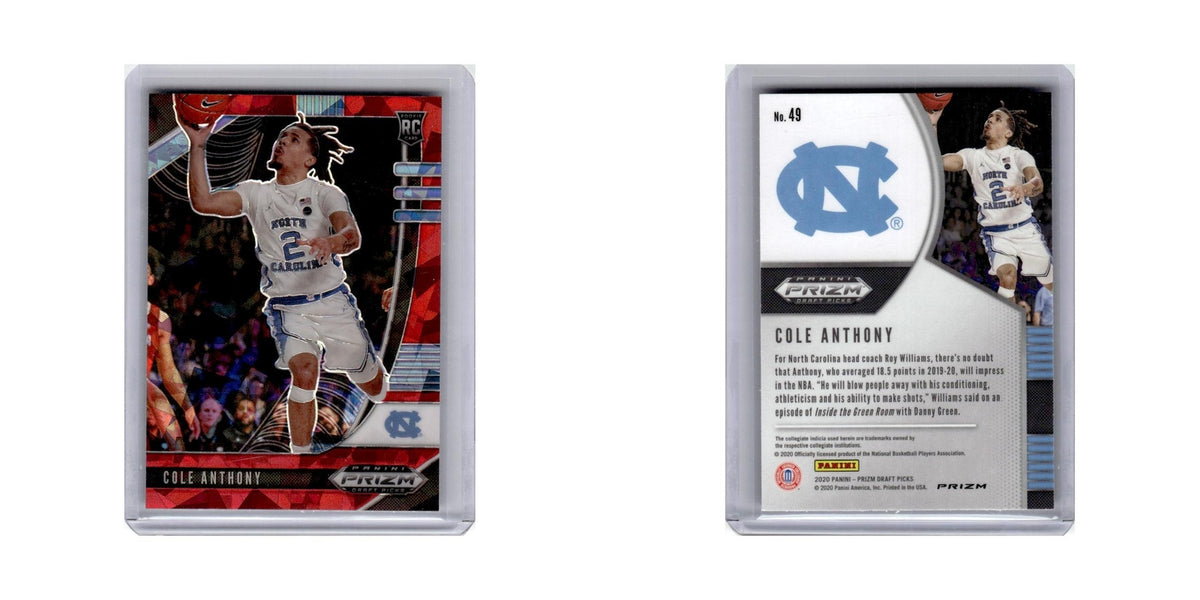 Cole Anthony Rookie 2020 Panini Prizm Draft Picks Red #49 Basketball Card NM