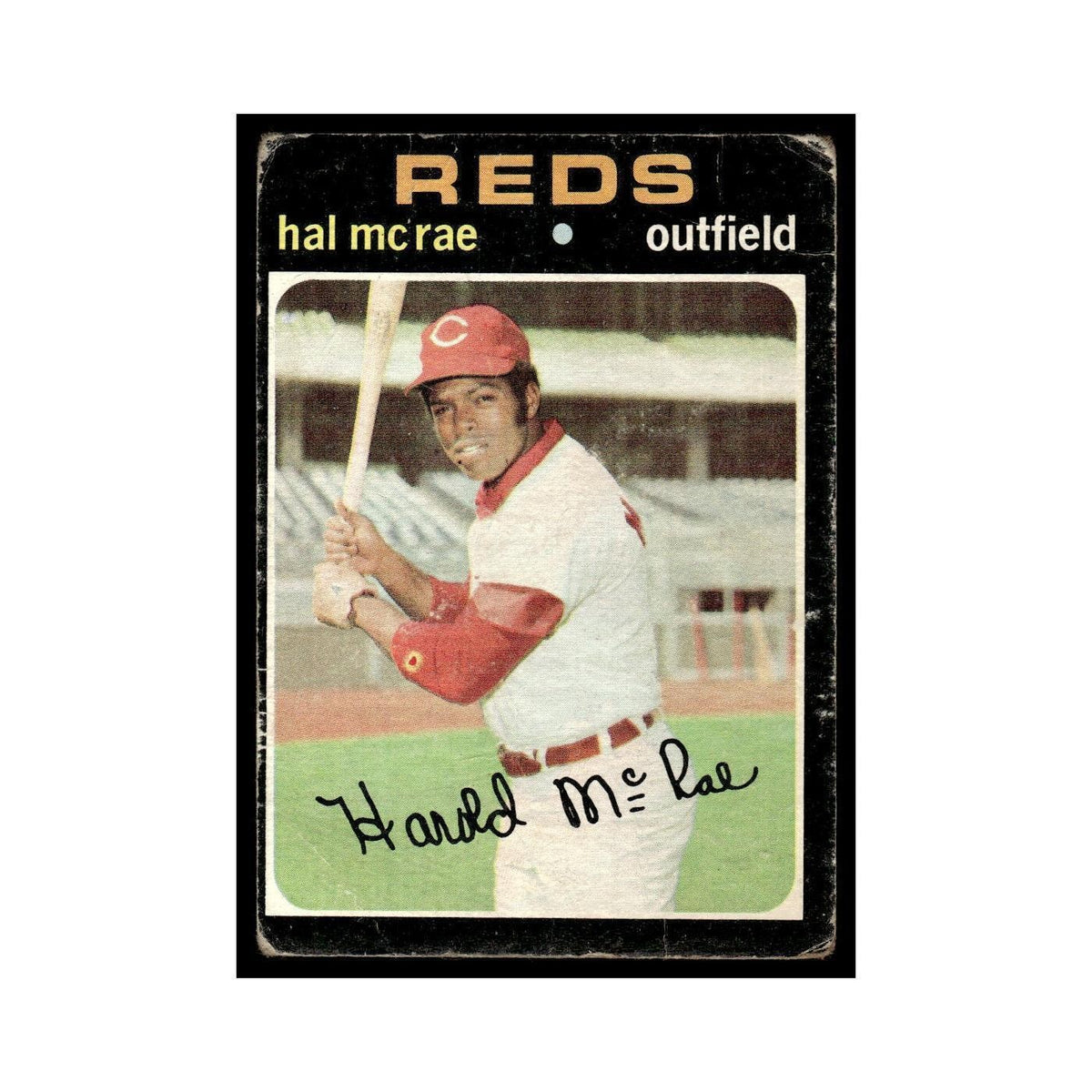 1971 Topps (Damaged) Hal McRae Reds #177