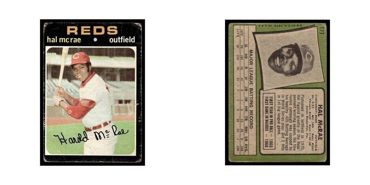 1971 Topps (Damaged) Hal McRae Reds #177