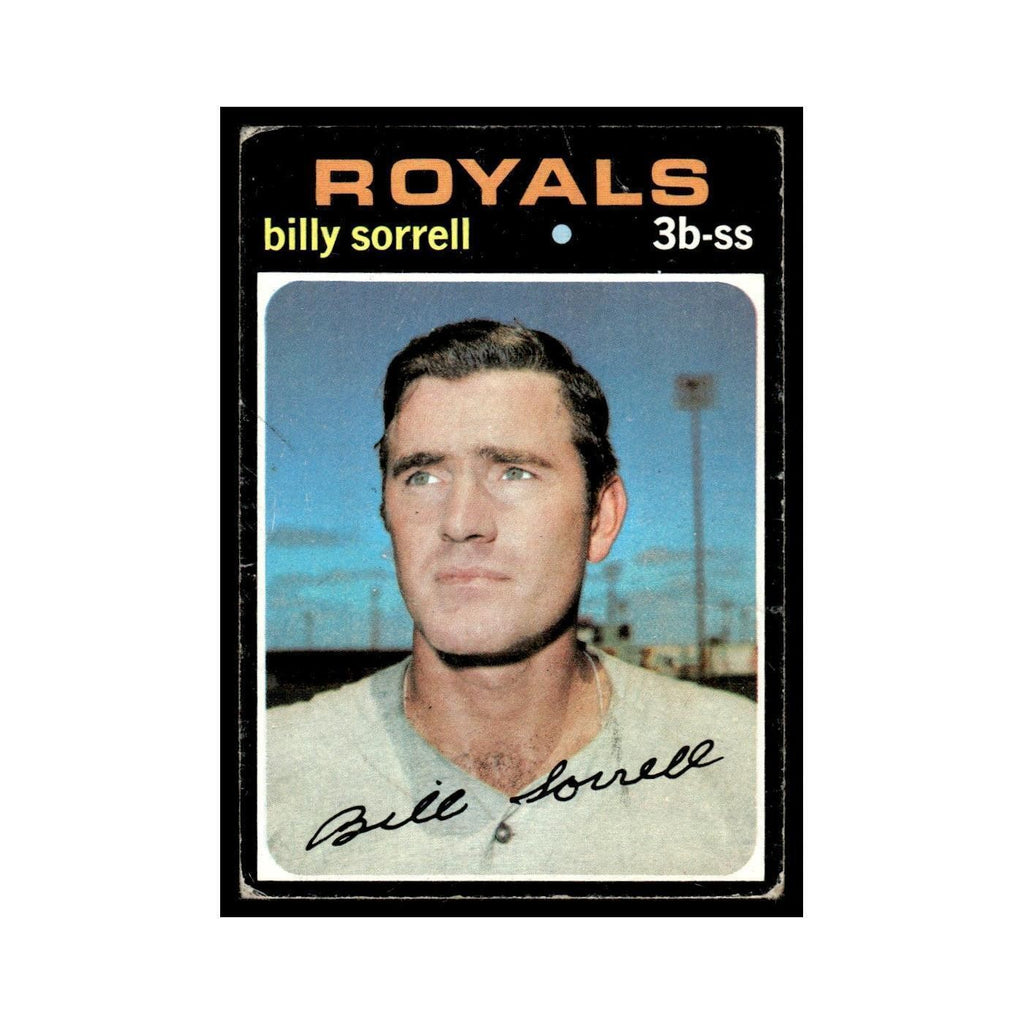 1971 Topps (Damaged) Billy Sorrell Royals #17