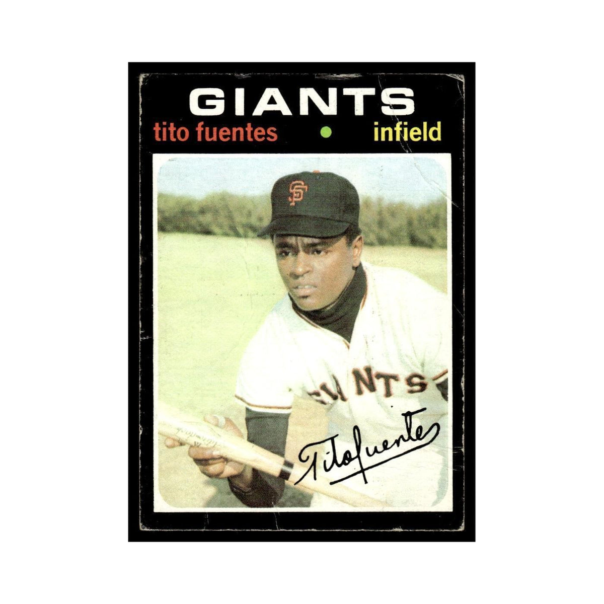 1971 Topps (Damaged) Tito Fuentes Giants #378