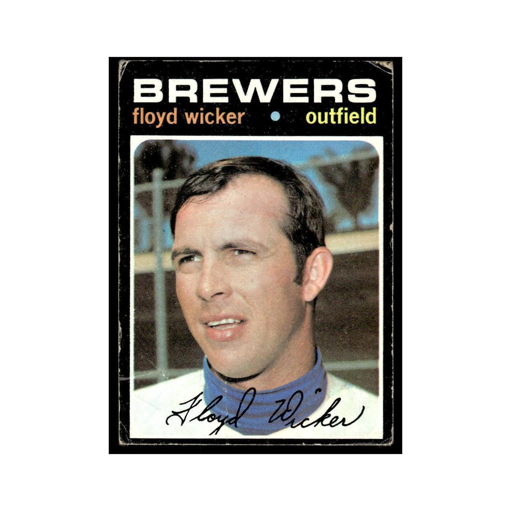 1971 Topps (Damaged) Floyd Wicker Brewers #97