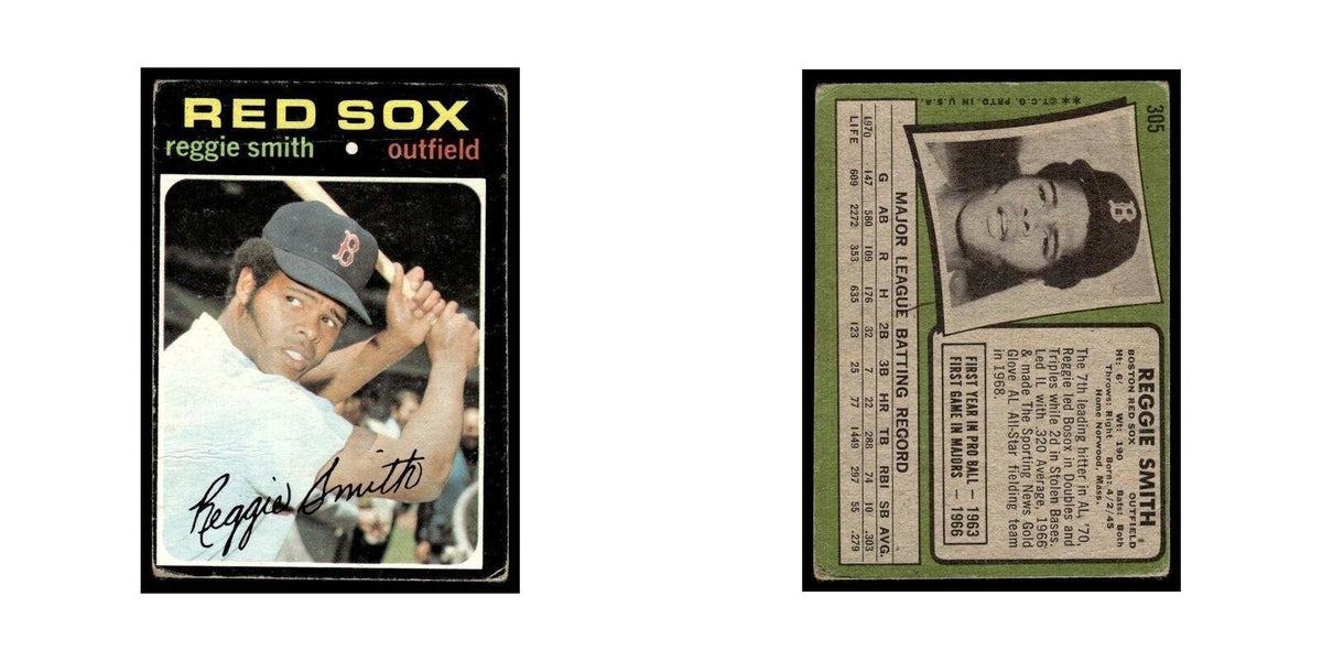 1971 Topps (Damaged) Reggie Smith Red Sox #305