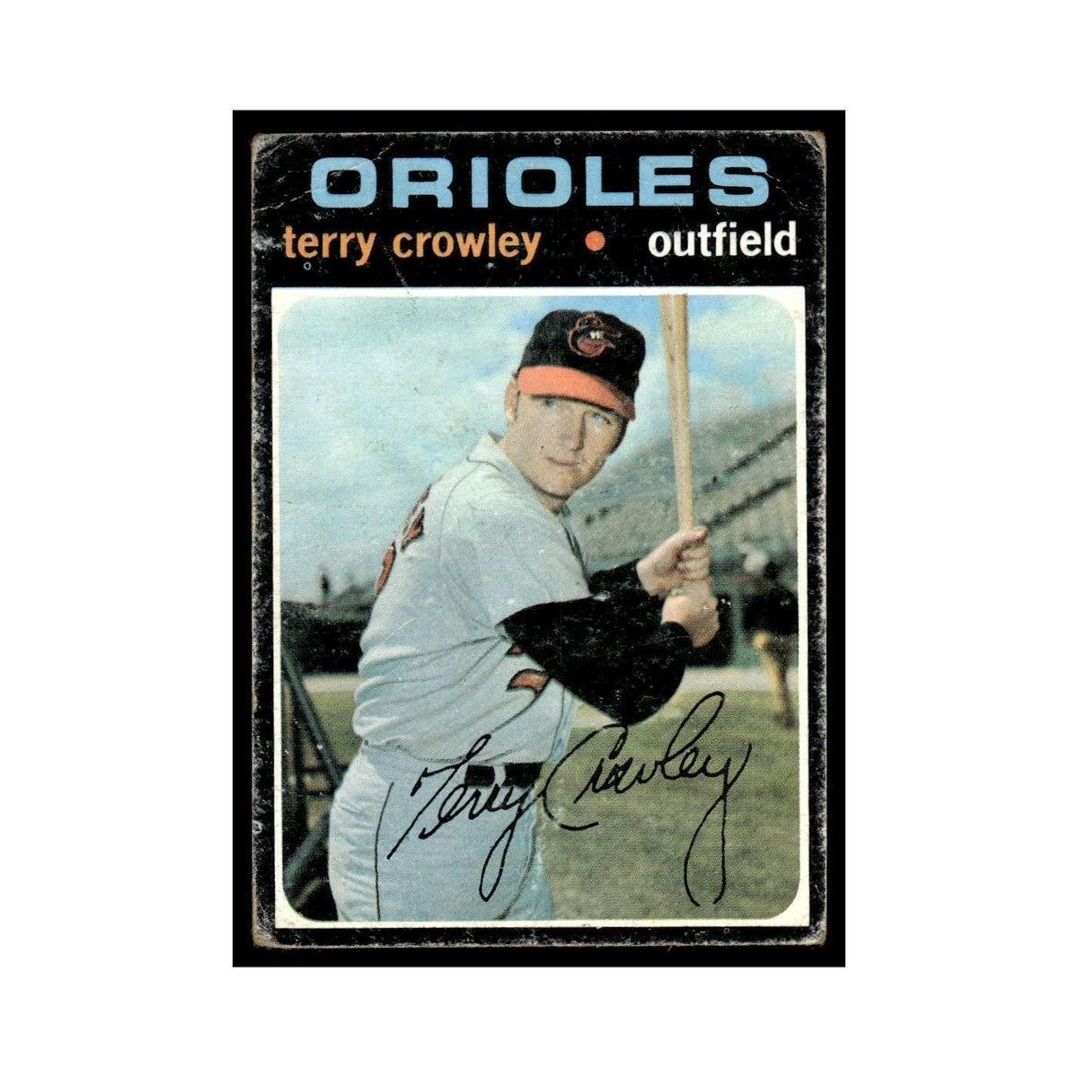 1971 Topps (Damaged) Terry Crowley Orioles #453