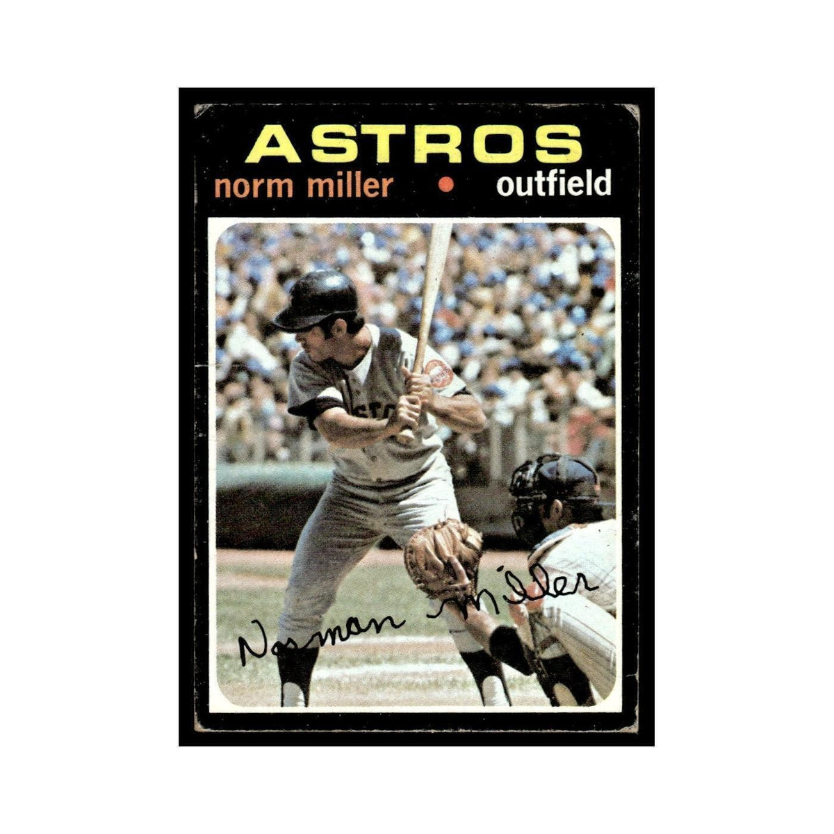 1971 Topps (Damaged) Norm Miller Astros #18