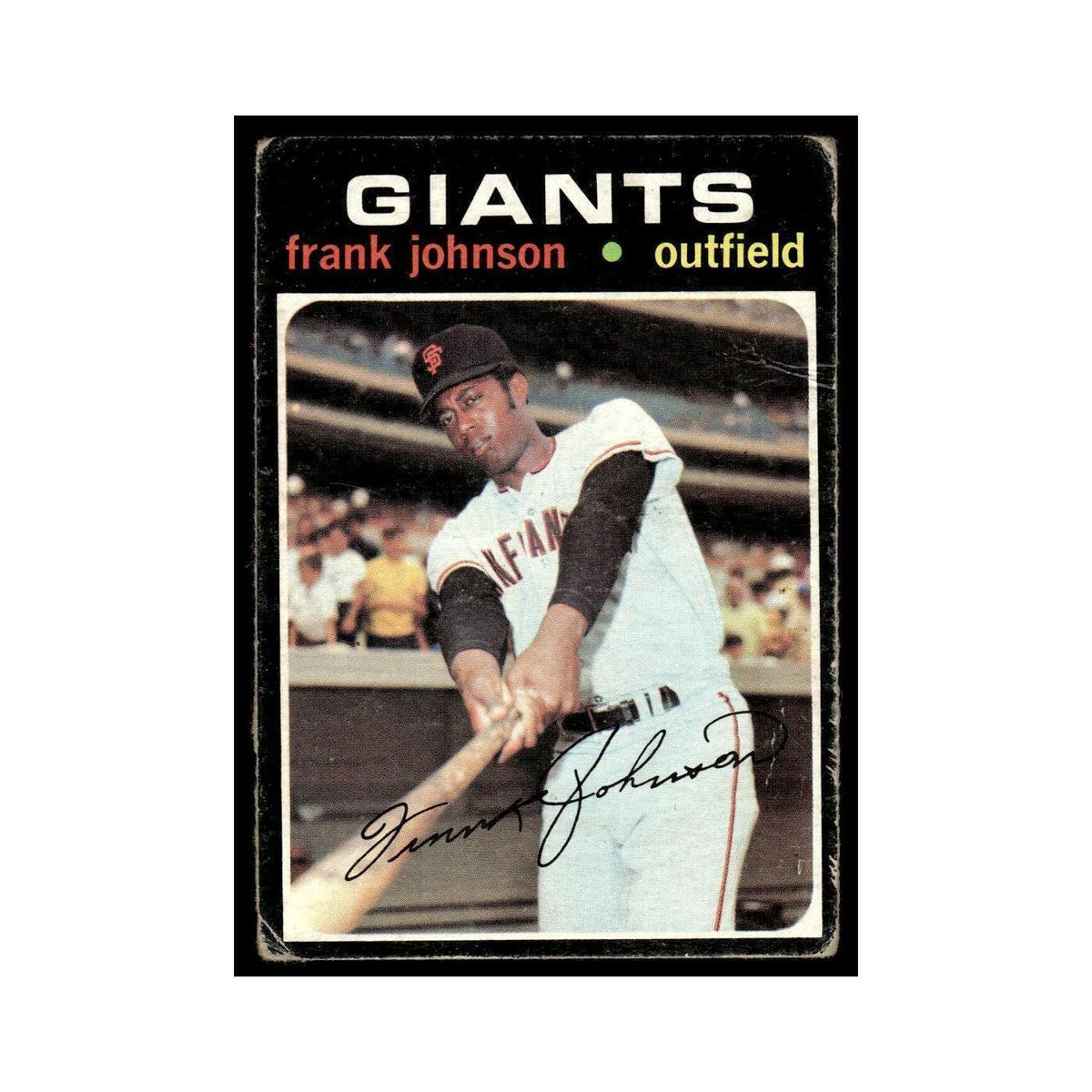 1971 Topps (Damaged) Frank Johnson Giants #128