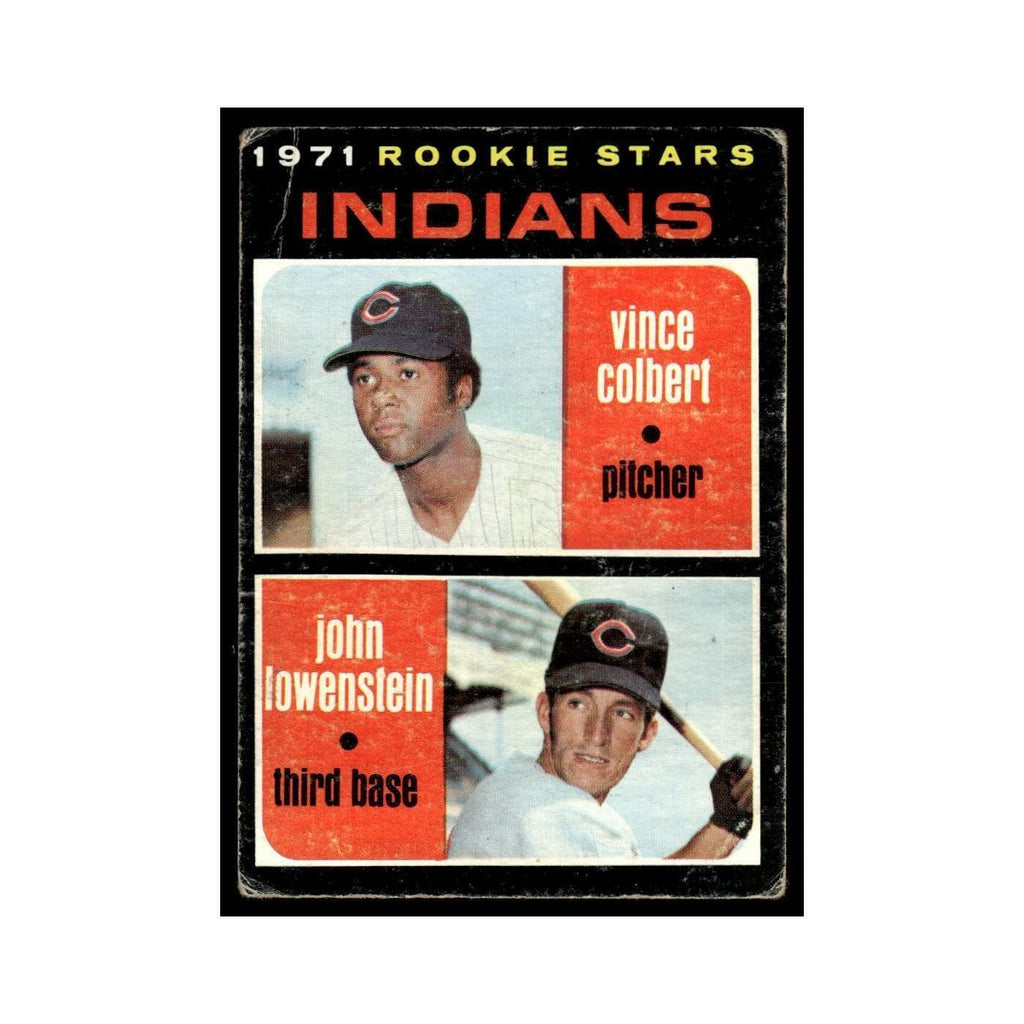 1971 Topps (Damaged) Vince Colbert/John Lowenstein RC Indians #231