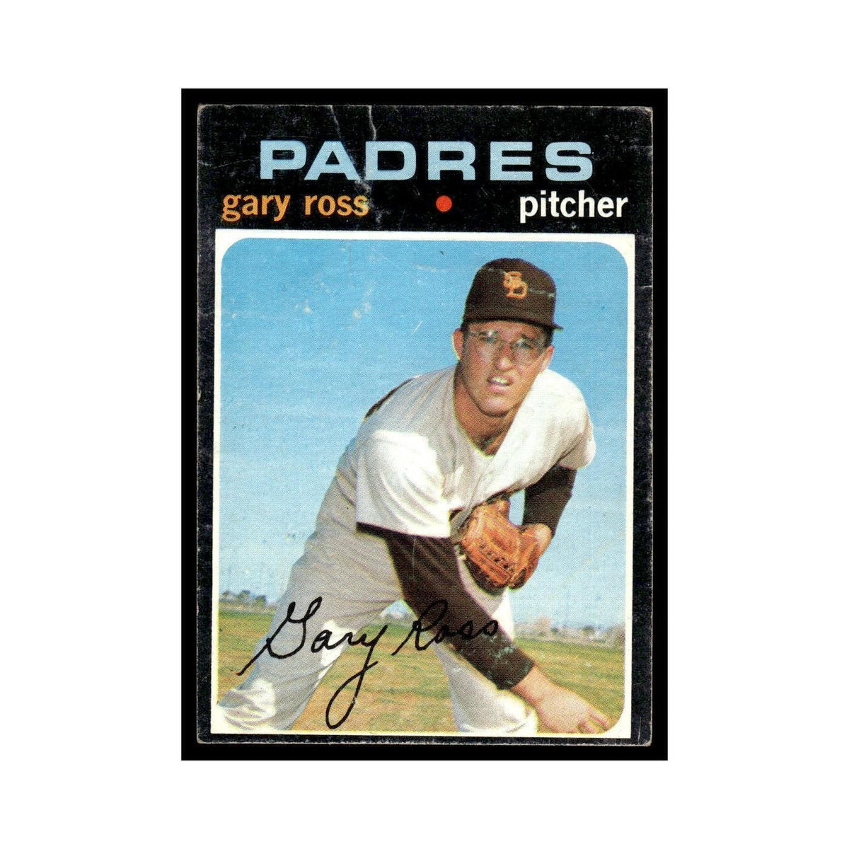 1971 Topps (Damaged) Gary Ross Padres #153