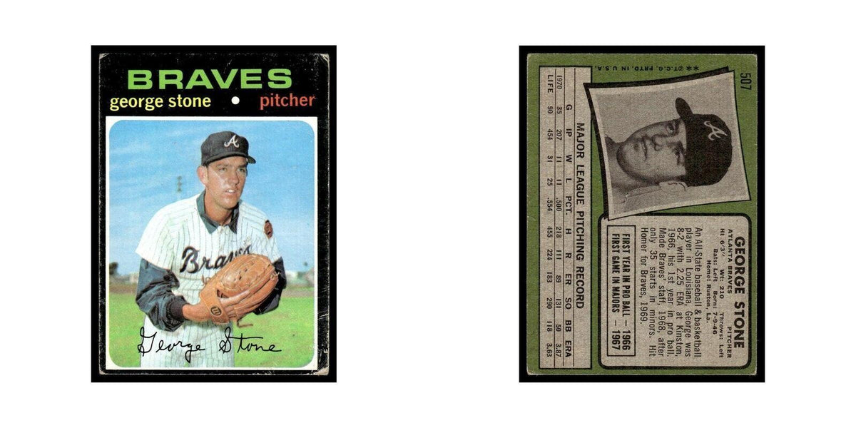 1971 Topps (Damaged) George Stone Braves #507