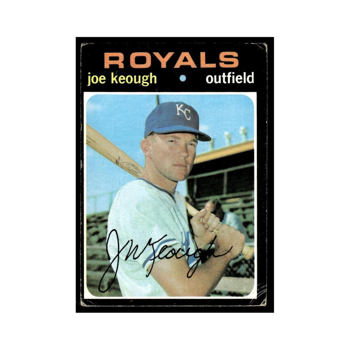 1971 Topps (Damaged) Joe Keough Royals #451