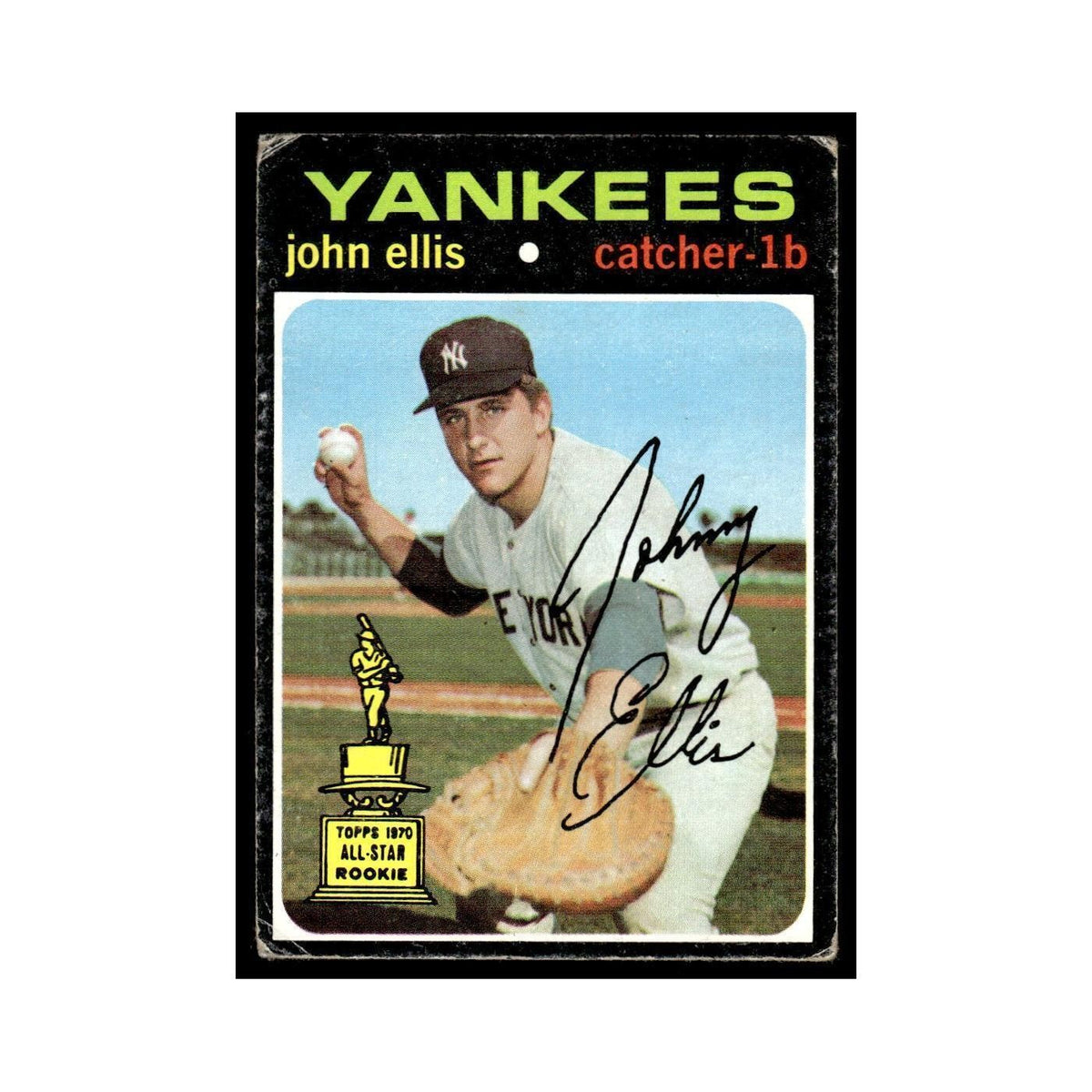 1971 Topps (Damaged) John Ellis Yankees #263