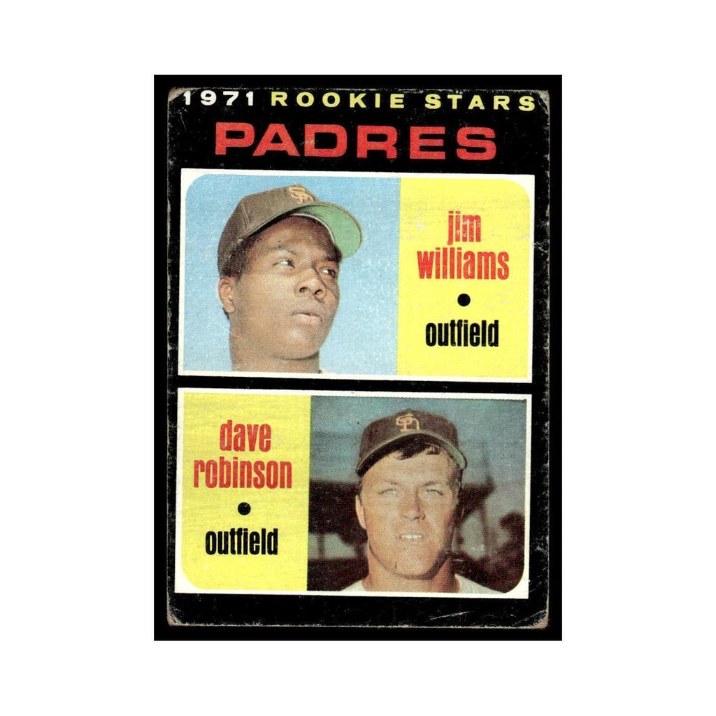 1971 Topps (Damaged) Jim Williams Dave Robinson Padres #262