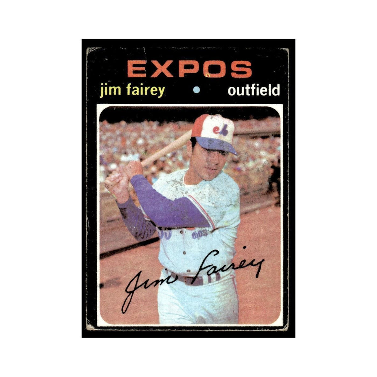 1971 Topps (Damaged) Jim Fairey Montreal Expos #474