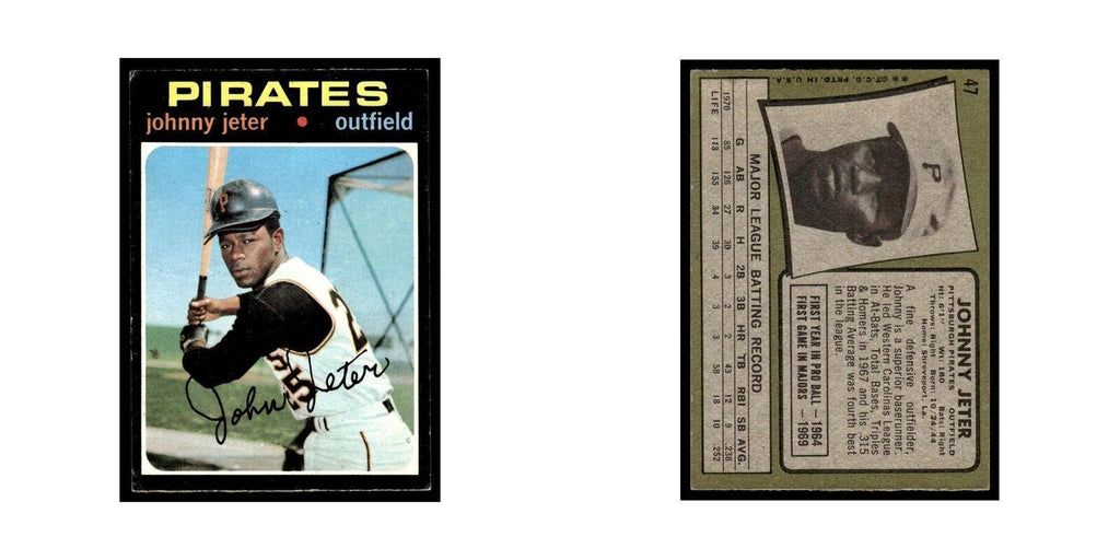 1971 Topps (Damaged) Johnny Jeter Pirates #47