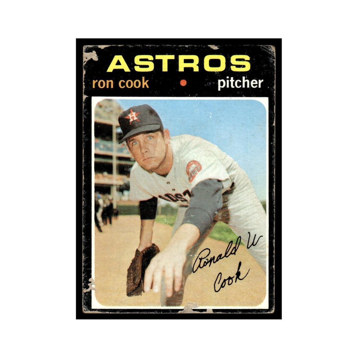 1971 Topps (Damaged) Ron Cook RC Astros #583
