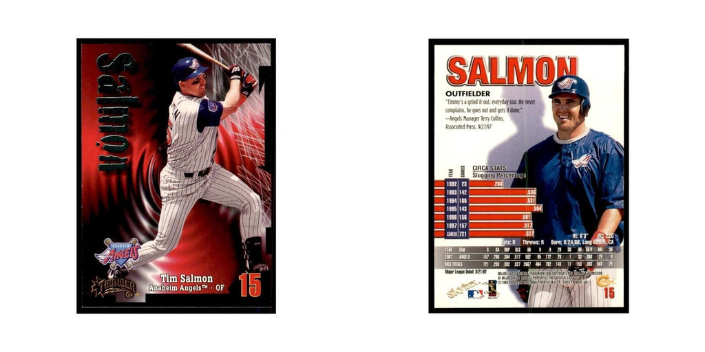 1998 Skybox Thunder Tim Salmon Baseball Cards #15