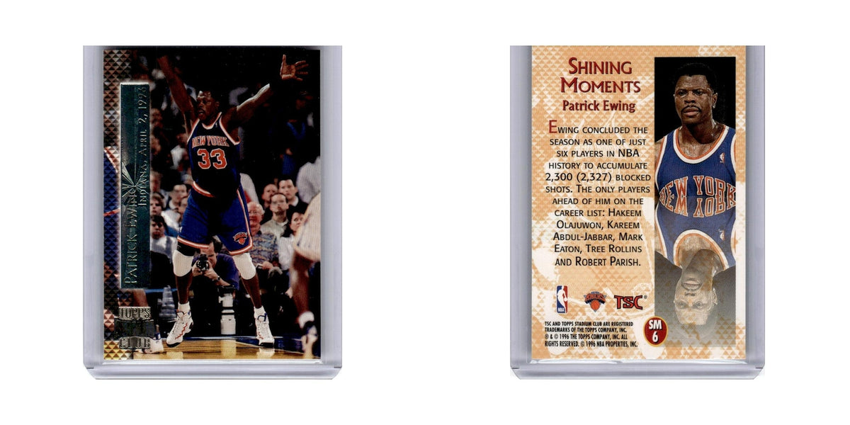 Patrick Ewing 1996 Topps Stadium Club #SM6 New York Knicks Basketball Card NM