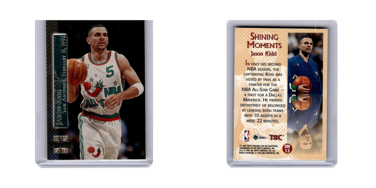 Jason Kidd 1996 Topps Stadium Club #SM13 Dallas Mavericks Basketball Card NM
