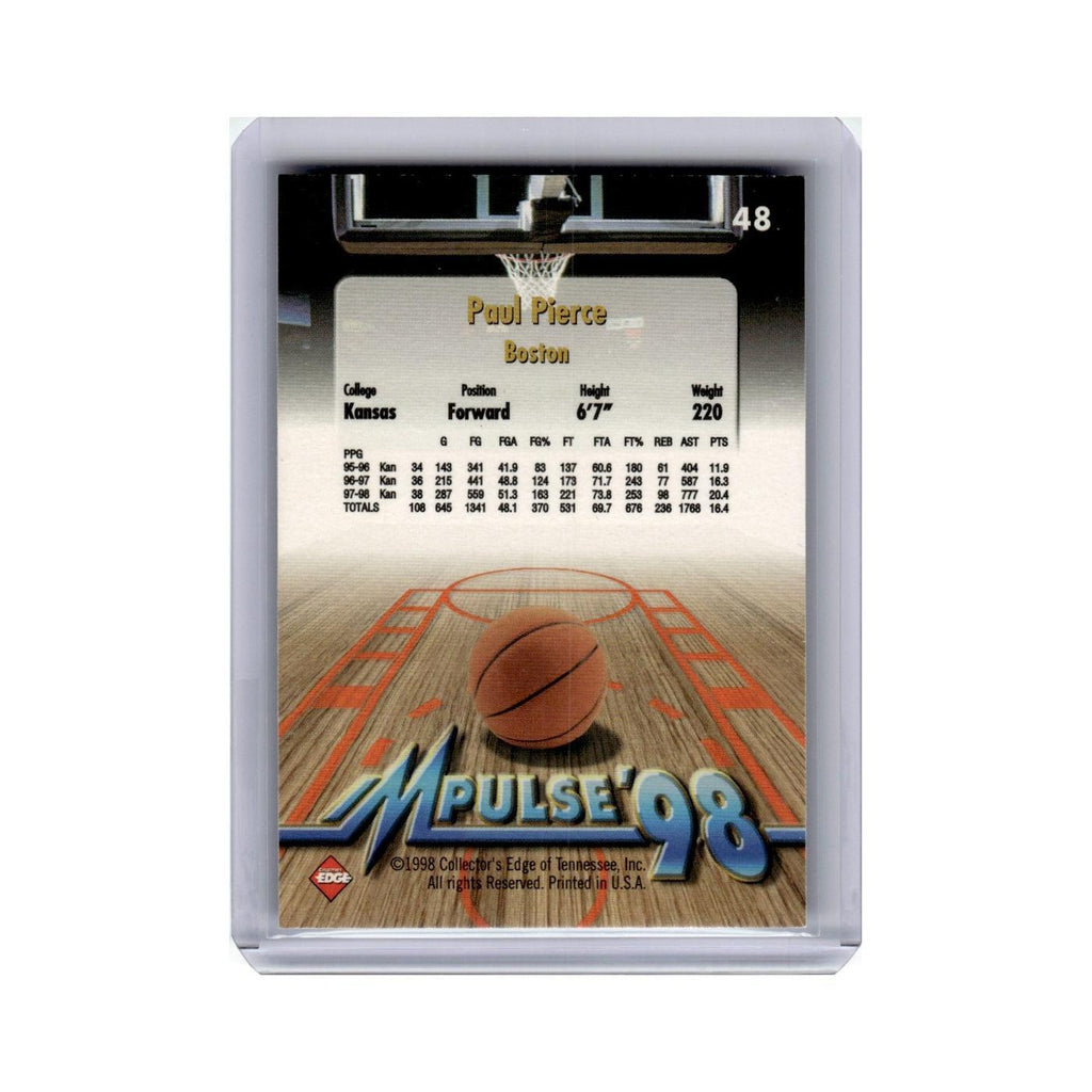 Paul Pierce 1998 Collector's Edge Impulse #48 Boston Celtics Basketball Card NM