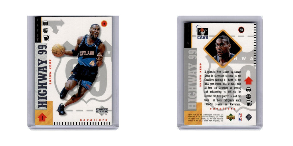 Shawn Kemp 1998 Upper Deck #291 Cleveland Cavaliers Basketball Card NM