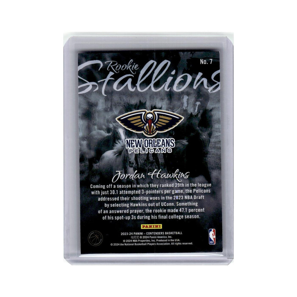 Jordan Hawkins 2023 Panini Contenders Rookie Stallions #7 Basketball Card NM