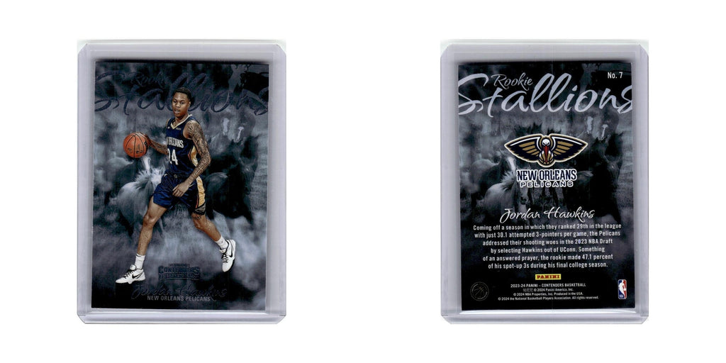 Jordan Hawkins 2023 Panini Contenders Rookie Stallions #7 Basketball Card NM