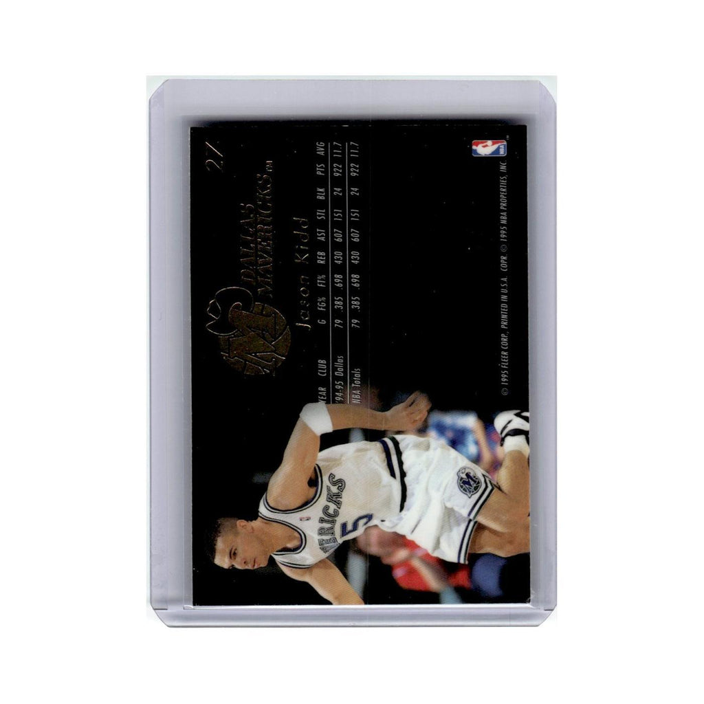 Jason Kidd 1995 Flair #27 Dallas Mavericks Basketball Card NM