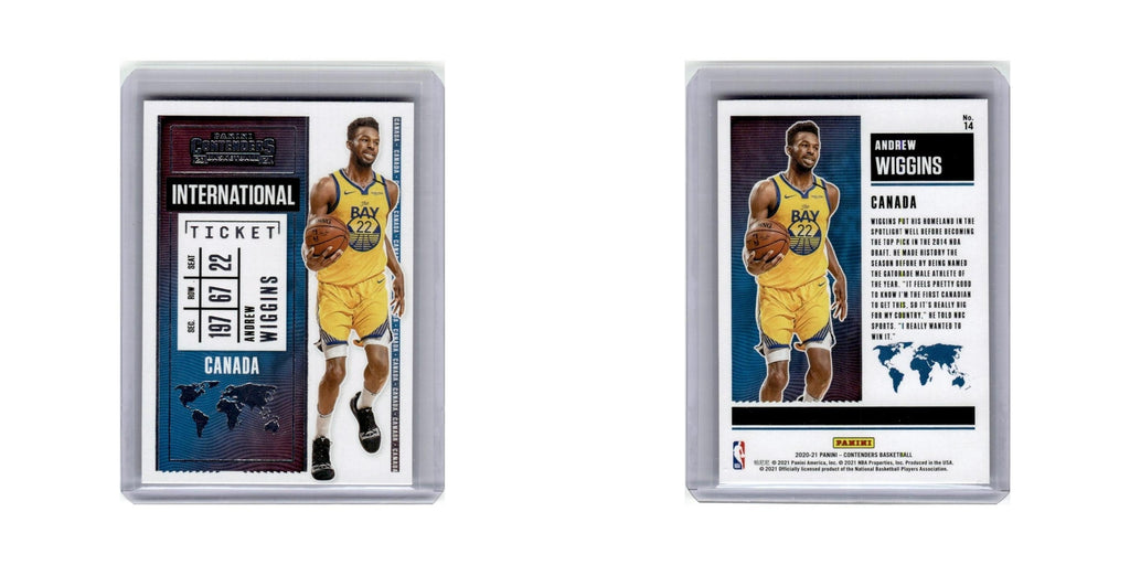 Andrew Wiggins 2020 Panini Contenders #14 Golden State Warriors NM