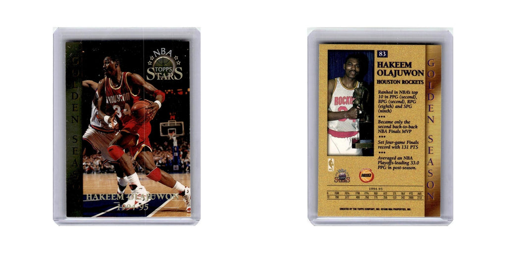 Hakeem Olajuwon 1996 Topps Stars #83 Houston Rockets Basketball Card NM