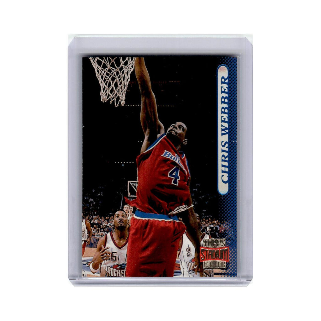 Chris Webber 1996 Stadium Club #65 Washington Bullets Basketball Card NM