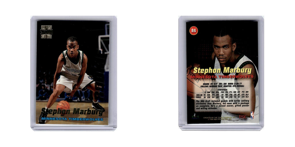 Stephon Marbury 1996 Stadium Club #R4 Minnesota Timberwolves Basketball Card NM