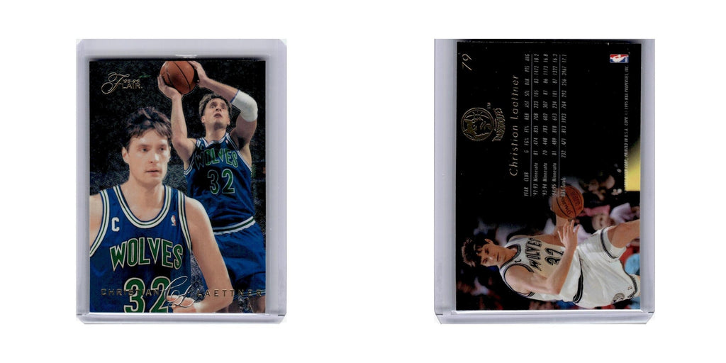 Christian Laettner 1995 Flair #79 Minnesota Timberwolves Basketball Card NM