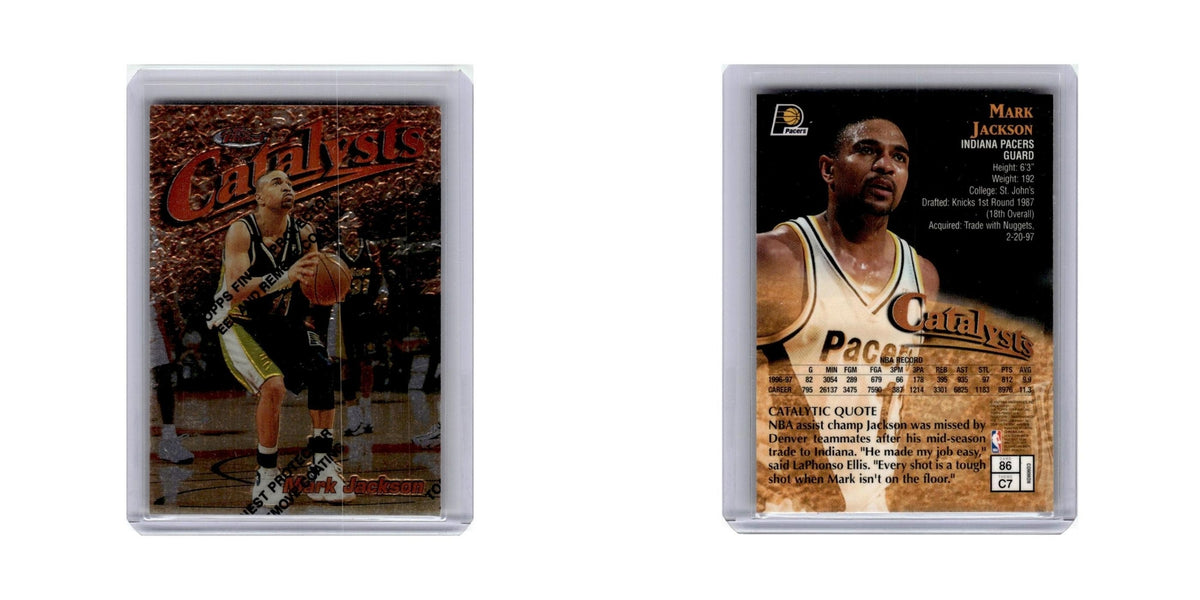 Mark Jackson 1997 Topps Finest #86 Indiana Pacers Basketball Card NM