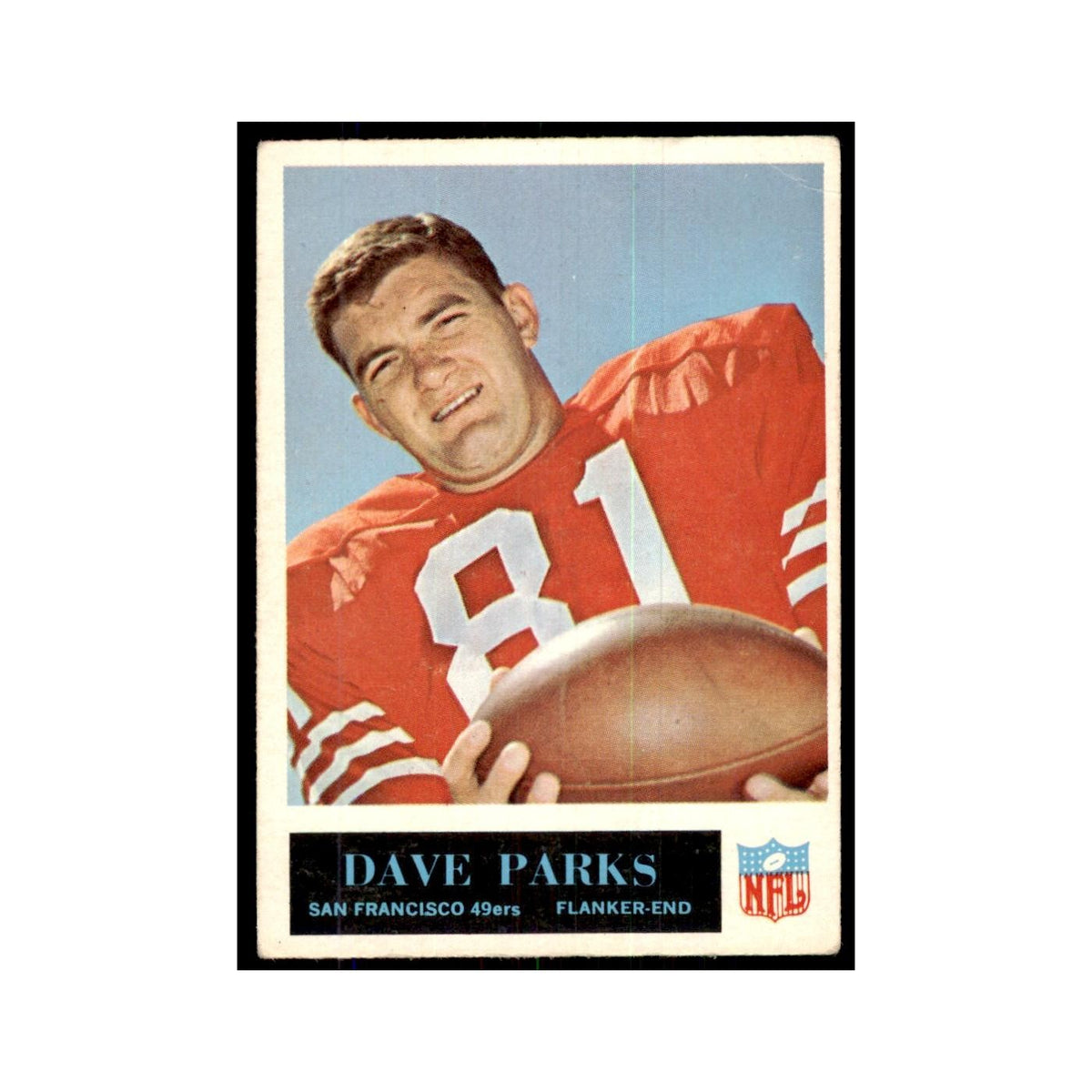 1965 Philadelphia (damaged) Dave Parks Football Cards #180