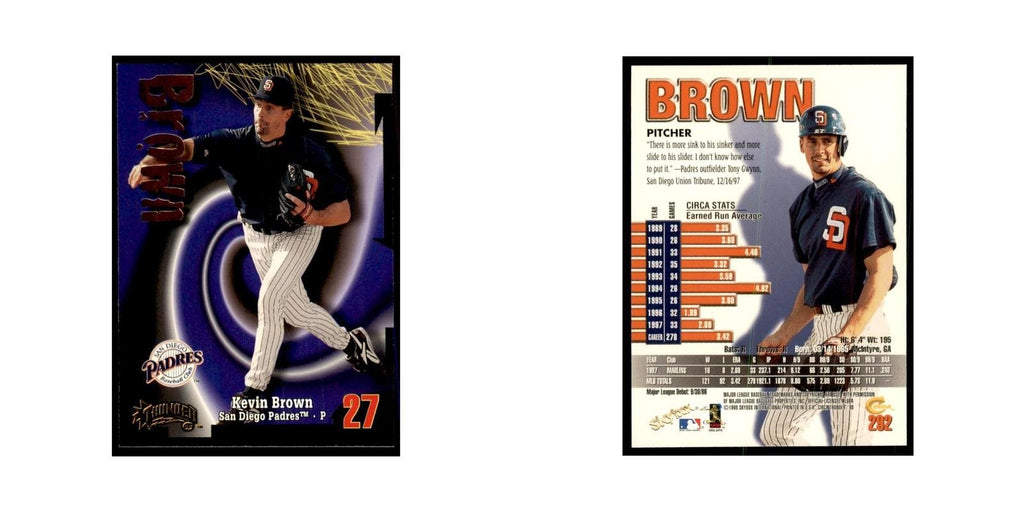 1998 Skybox Thunder Kevin Brown Baseball Cards #282