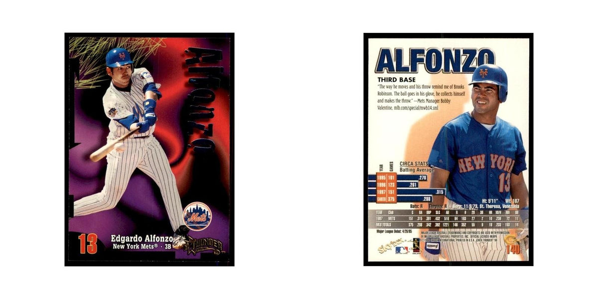 1998 Skybox Thunder Edgardo Alfonzo Baseball Cards #140