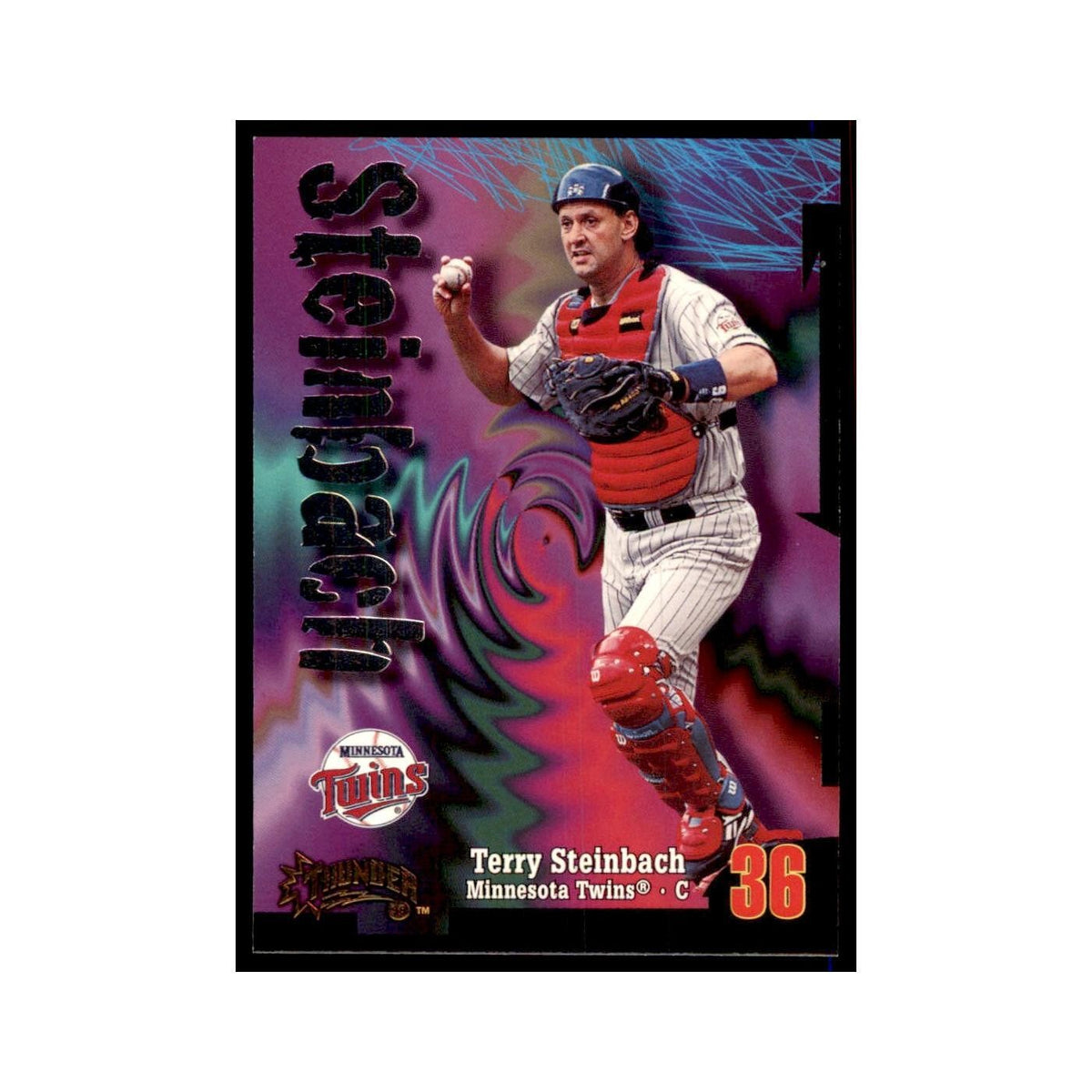 1998 Skybox Thunder Terry Steinbach Baseball Cards #99