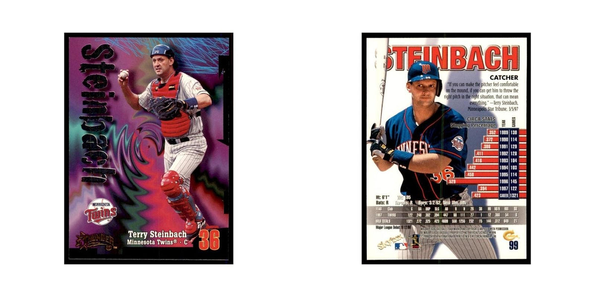 1998 Skybox Thunder Terry Steinbach Baseball Cards #99