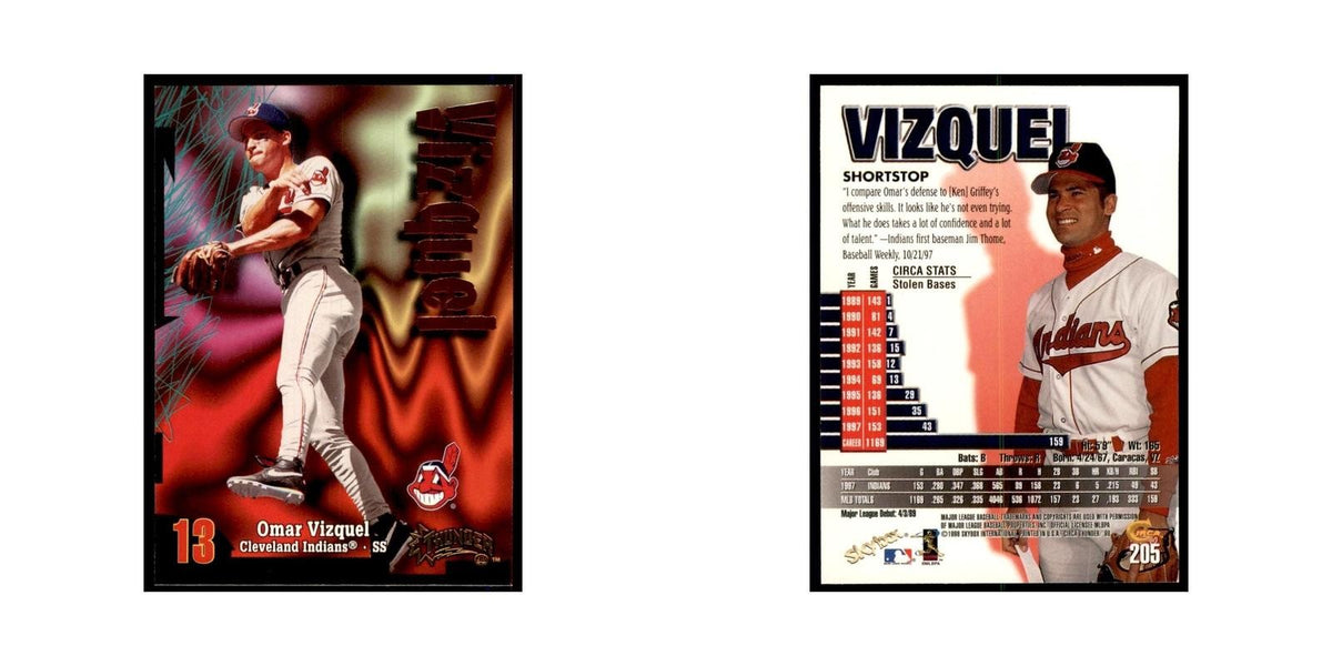 1998 Skybox Thunder Omar Vizquel Baseball Cards #205