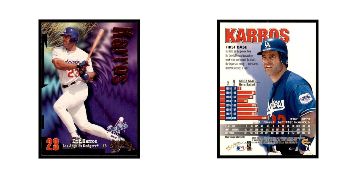 1998 Skybox Thunder Eric Karros Baseball Cards #71