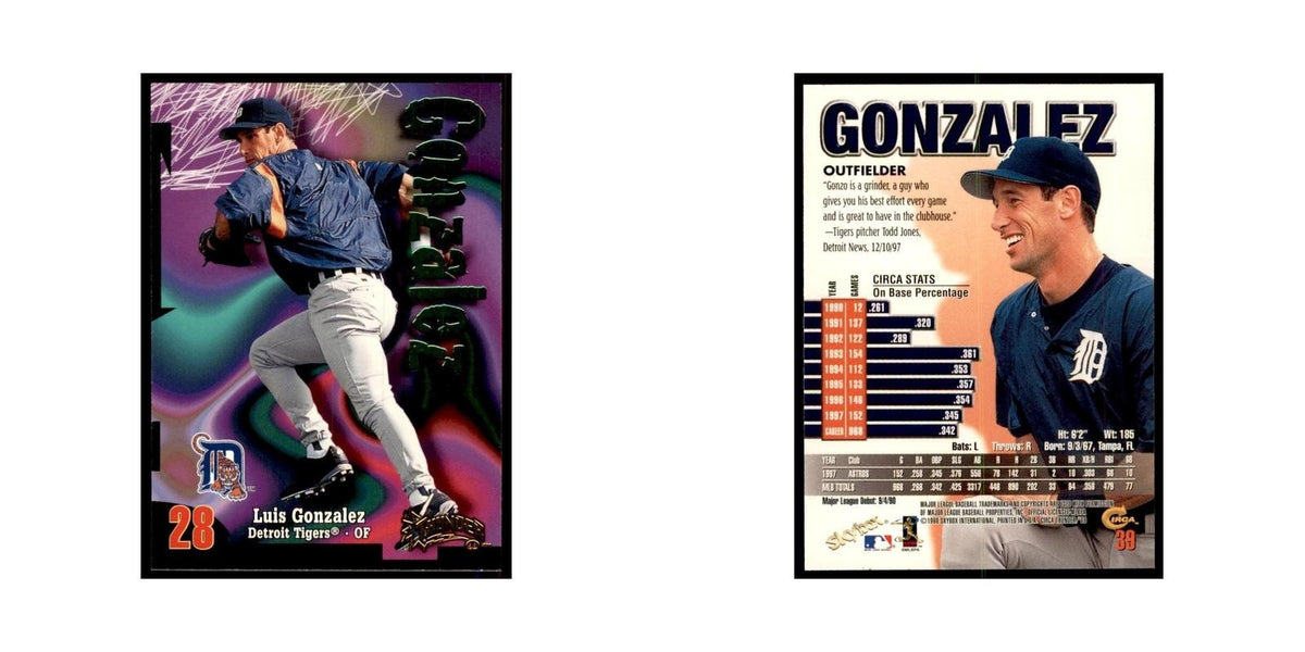 1998 Skybox Thunder Luis Gonzalez Baseball Cards #39