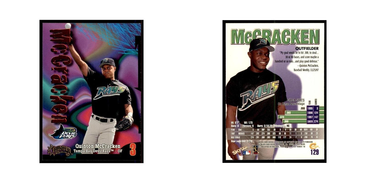 1998 Skybox Thunder Quinton McCracken Baseball Cards #129