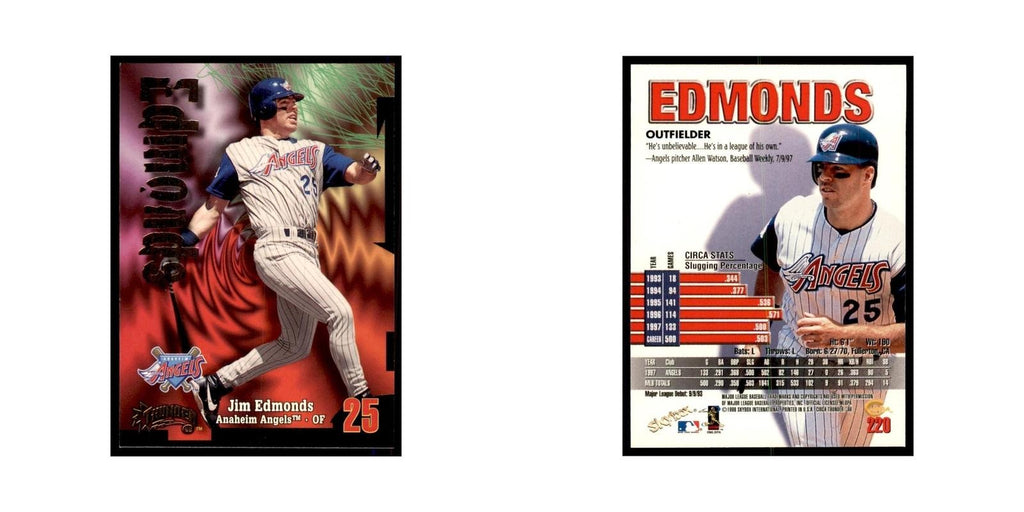 1998 Skybox Thunder Jim Edmonds Baseball Cards #220
