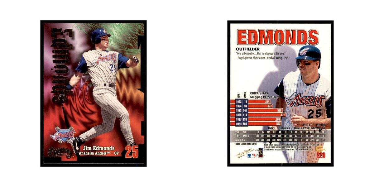 1998 Skybox Thunder Jim Edmonds Baseball Cards #220
