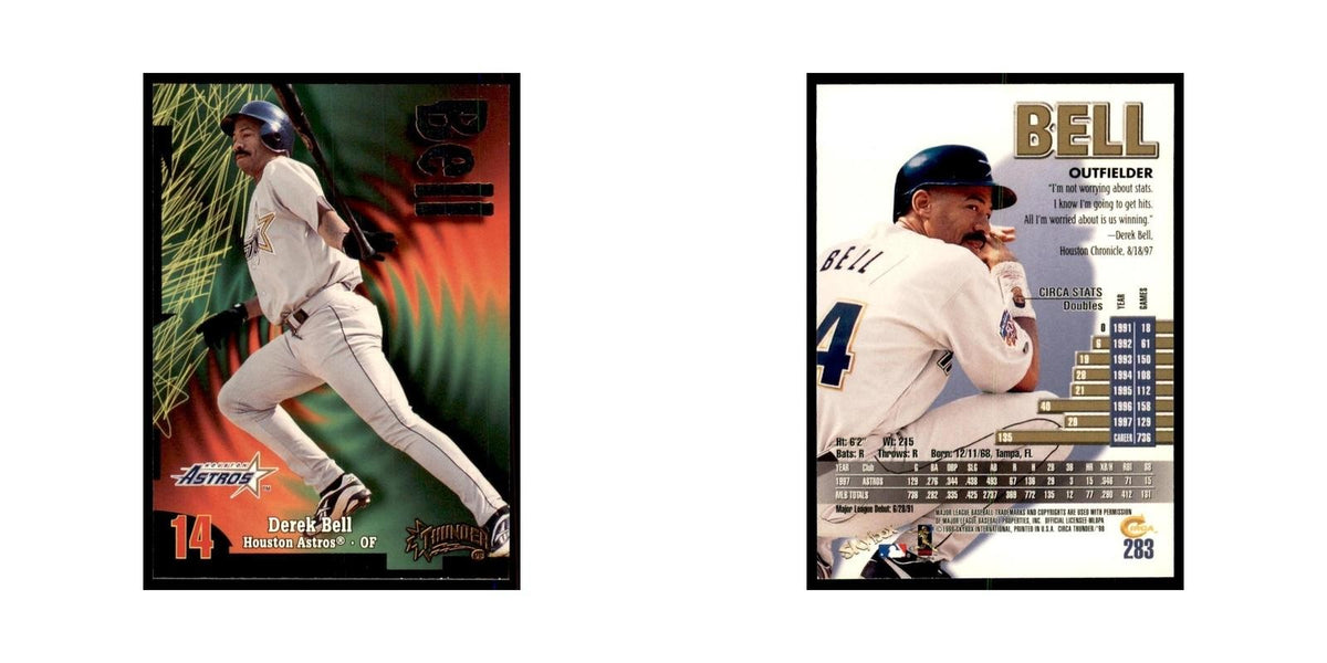 1998 Skybox Thunder Derek Bell Baseball Cards #283