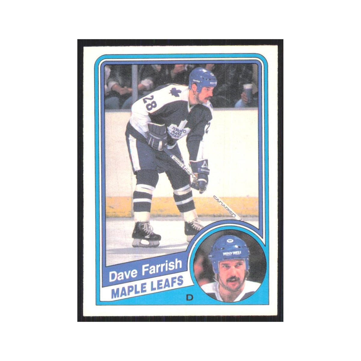 1984 O-Pee-Chee Dave Farrish Toronto Maple Leafs #301