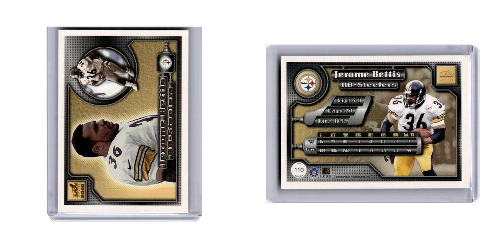 Jerome Bettis 2000 Pacific Aurora #110 Pittsburgh Steelers Football Card NM