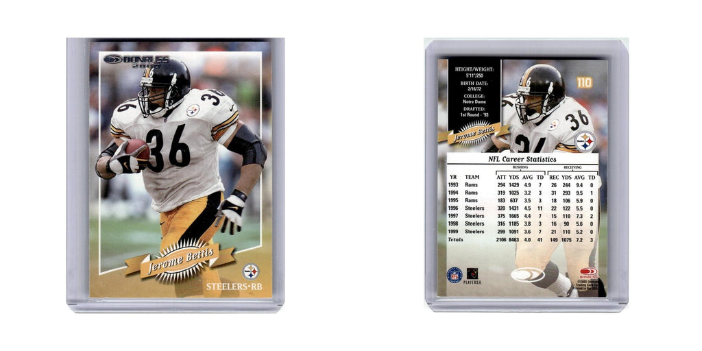 Jerome Bettis 2000 Donruss #110 Pittsburgh Steelers Football Card NM