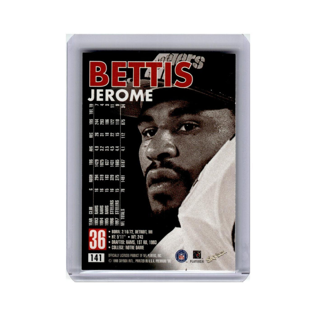 Jerome Bettis 1998 Skybox Premium #141 Pittsburgh Steelers Football Card NM